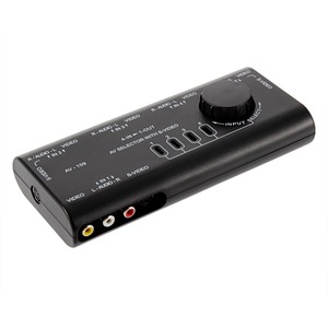 <strong>4</strong> in <strong>1</strong> Out AV RCA <strong>Switch</strong> Box AV Audio Video Signal Switcher <strong>Splitter</strong> <strong>4</strong> Way Selector with RCA Cable for Television DVD VCD TV