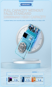 Chất lượng cao từ ngân hàng điện không dây với động đậy Spinner 10000mAh mini xách tay sạc nhanh sạc với LED hiển thị - Product Image 4