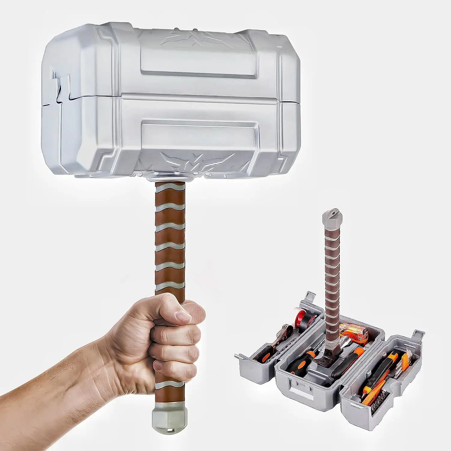 Thor búa hộp công cụ di động nhà công cụ Kit nhựa hộp công cụ lưu trữ Trường hợp với 13-Piece chung sửa chữa công cụ Kit