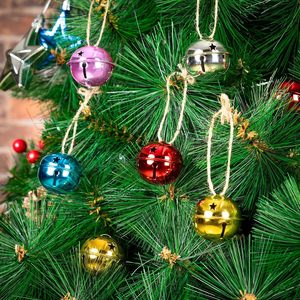 <strong>Fashion</strong> Star Shaped <strong>Bell</strong> Colorful Multicolor Christmas Party Home Decoration Ornaments DIY Crafts Metal Holiday Party <strong>Bells</strong>