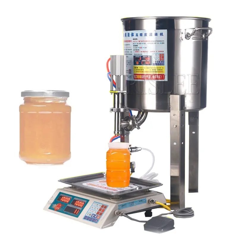 Weighing Quantitative Honey Filling Machine Sauce Viscous Fluid Filling Honey Bottle Filler