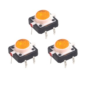 Selbst ständiger Mikroknopf-Taktsc halter mit LED-Licht ABS-Stecker Tastatur LED-Taste - Product Image 5