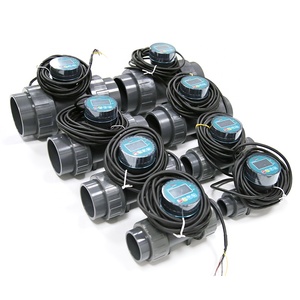 Medidor de flujo de agua Digital ZJLCD, salida de pulso del tanque de la piscina + transmisión de datos RS485, sensor contador de flujo de líquido alcalino ácido 10-30VDC - Product Image 5