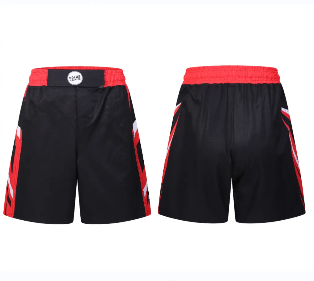 Pantaloncini da boxe da combattimento con Logo personalizzato all'ingrosso pantaloncini da combattimento MMA pantaloncini da arti marziali