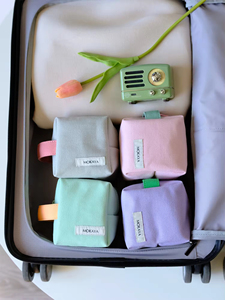 Wholesale High Quality Coin Purse <strong>Pouch</strong> Custom LOGO Square Makeup Bag Mini Colorful Cosmetic Bag With Zipper - Product Image 2