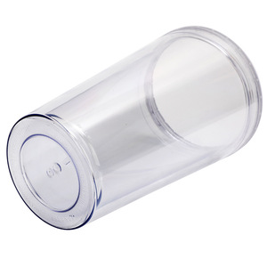 Fabrika toptan klasik akrilik bardak 16oz <span class=keywords><strong>24oz</strong></span> yalıtımlı iki katlı bardak kapaklı bardak ve saman