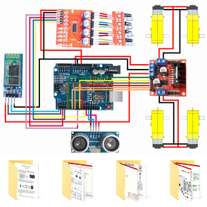 Kit Robot Wireless 4WD Kit di programmazione C/C + Starter Kit formazione gem formazione laurea robotico Starter Kit per ArduIDE