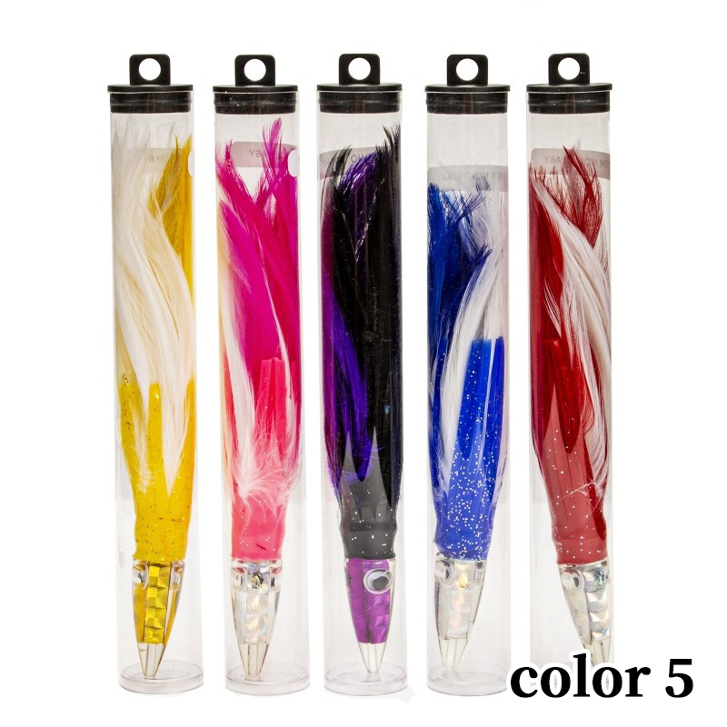 couleur-5 (résine + plume) (couleur expédiée au hasard)