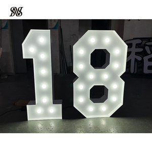 2ft / 4ft marquee thư trang trí đám cưới Tên lớn marquee chữ lớn ánh sáng lên bảng chữ cái lớn ánh sáng lên số - Product Image 2