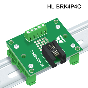 RJ11/RJ12 6P6C dik açı Jack kesme panosu, Terminal bloğu konektörü RJ11 adaptörü RJ12 adaptörü - Product Image 4