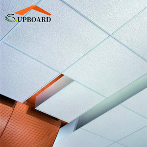 Eccellenti prestazioni di umidità 20Mm acustico minerale pannello in fibra minerale in fibra di soffitto per soffitto