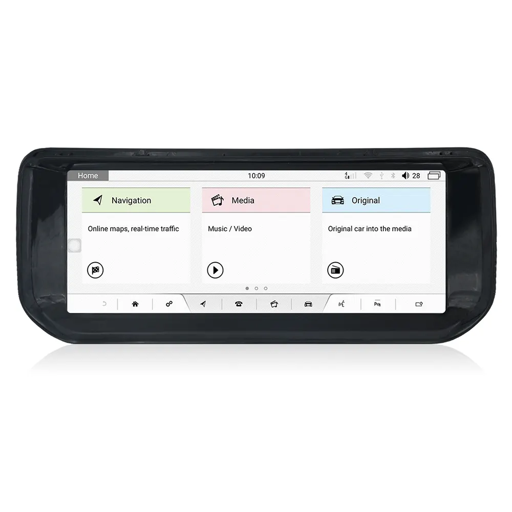 سيارة ملاحة بنظام تحديد المواقع لاند روفر Vogue-من نوع Android شاشة إلكترونية تعمل باللمس بالكامل ، سيارة مسرحية