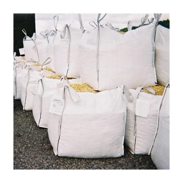 투명 플라스틱 점보 큰 가방 1200kg 시멘트 가방 제조 최고 오픈 fibc 모래 농업