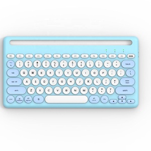 Multi-Device Wireless <strong>Keyboard</strong> with 3 BT Channels Adn 2.4G USB Dual Mode Rechargeable <strong>Keyboard</strong> for PC Laptop Phone Tablet - Product Image 6