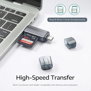 3-in-1 lettore di schede SD multifunzione esterno di tipo-C/USB 2.0 compatibile con telefono cellulare/Computer/fotocamera supporta scheda TF - Product Image 4