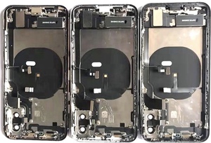 带有SIM托盘的电池盖门外壳，带柔性电缆组件，用于iPhone XS车身全外壳机箱中框 - Product Image 5