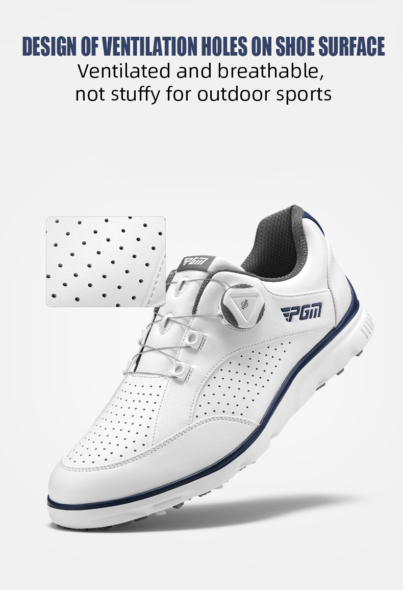 PGM XZ245 custom breathable comfortable golf shoes knob shoelace anti