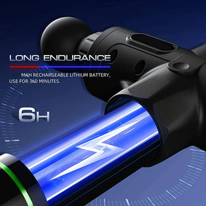 Dropshipping Type-<strong>C</strong> Handle Pro Fascial Gun 10 Head Percussion Muscle <strong>Vibration</strong> Cordless Massager Deep Tissue Massage Gun - Product Image 2