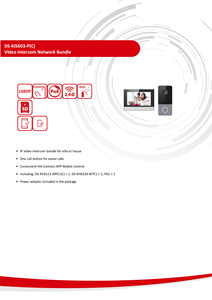 Alta calidad para Hik OEM (C) Paquete de red de videoportero IP Paquete de videoportero para Villa Casa Seguridad en el hogar - Product Image 5