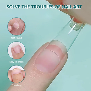 Nailpop C eğrisi tırnak ipuçları tabut yarım kapak yanlış akrilik çivi Stiletto kare basın çivi aksesuarları araçları üzerinde 120 adet - Product Image 2