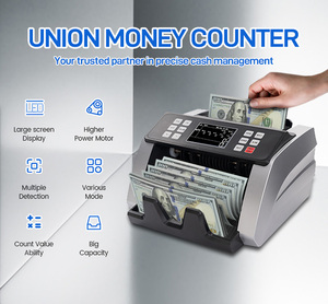 UNION 17 Máquina contadora de efectivo multidivisa precisa Equipo financiero con función de conteo de notas UV MG MT - Product Image 6