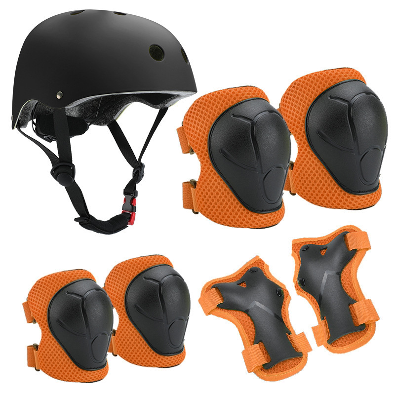 Arancione con casco nero
