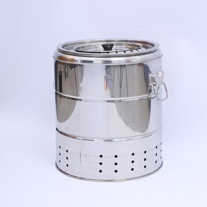 Xách tay thép không gỉ Hàn Quốc BBQ nướng bảng dã ngoại ngoài trời bếp nấu ăn với than tùy chọn cho cắm trại - Product Image 6