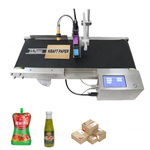 Mini máquina de impresión Impresión de fecha Codificación Máquina de etiquetado de tarros Impresora de inyección de tinta para máquinas de codificación de tapas de botellas Línea de producción