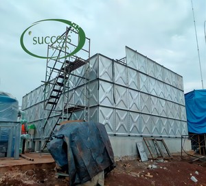 <strong>50m3</strong> Overhead Steel Water <strong>Tank</strong>, Steel Structure HDG 5*5*2m Water Storage <strong>Tank</strong> Galvanized Sectional Water <strong>tank</strong> - Product Image 6