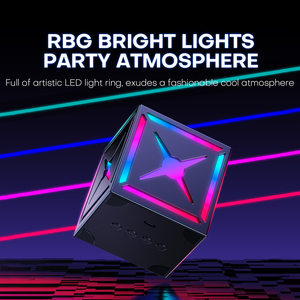Mini altavoz inalámbrico portátil de alta calidad, iluminación LED RGB para uso en interiores/exteriores, regalo electrónico de ordenador de mano - Product Image 5