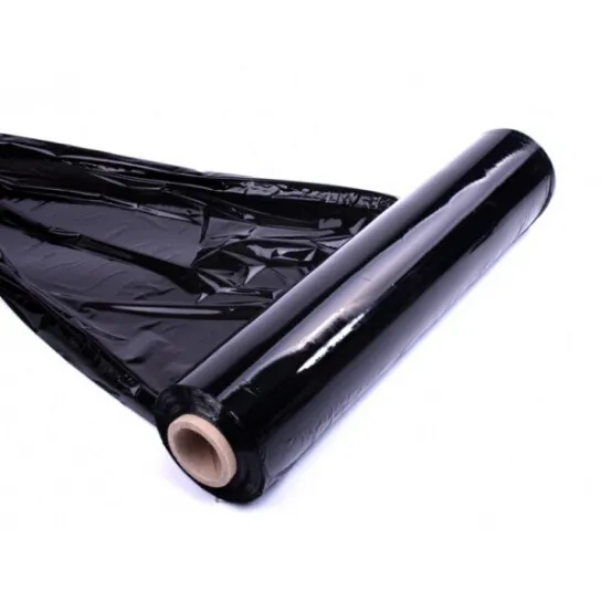 Nuovo 100% lldpe materiale grezzo nero pallet wrap film estensibile