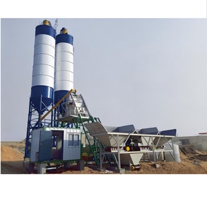 HZS75顶级品牌中国60立方米/h电力水泥筒仓建筑新型混凝土搅拌配料厂出厂价格