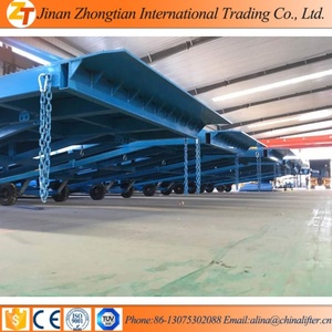 ZTCL Contenedor móvil carretilla elevadora muelle de carga rampa de contenedores 6 toneladas 8 toneladas 10 toneladas 22000lbs capacidad plataforma personalizada