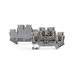 PTTB 2.5 Multi Level Feed Through Double Layer <strong>Push</strong>-in Double Level DIN Rail Feed Through <strong>Spring</strong> Connector <strong>Terminal</strong> <strong>Block</strong> - Product Image 4