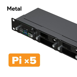 <strong>Raspberry</strong> <strong>Pi</strong> Rackmount Complete Enclosure Version 2.0 with PoE Functionality, Front Removable 19&quot; 1U Rack Mount with C - Product Image 3