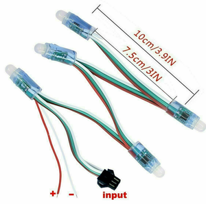 DC12V Full color extension RGB pixel waterproof IP68 12mm WS2811 moduli pixel lamp LED String - Product Image 5