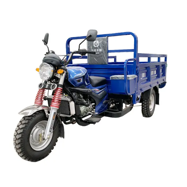 Henan Hot Verkoop Driewielige Motorfiets Benzine Type Motorfiets Met Chauffeur Cabine Cargo Driewieler Motorfiets China