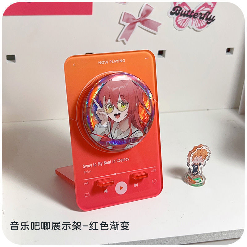 Music Barbell Display Stand - Red Gradient