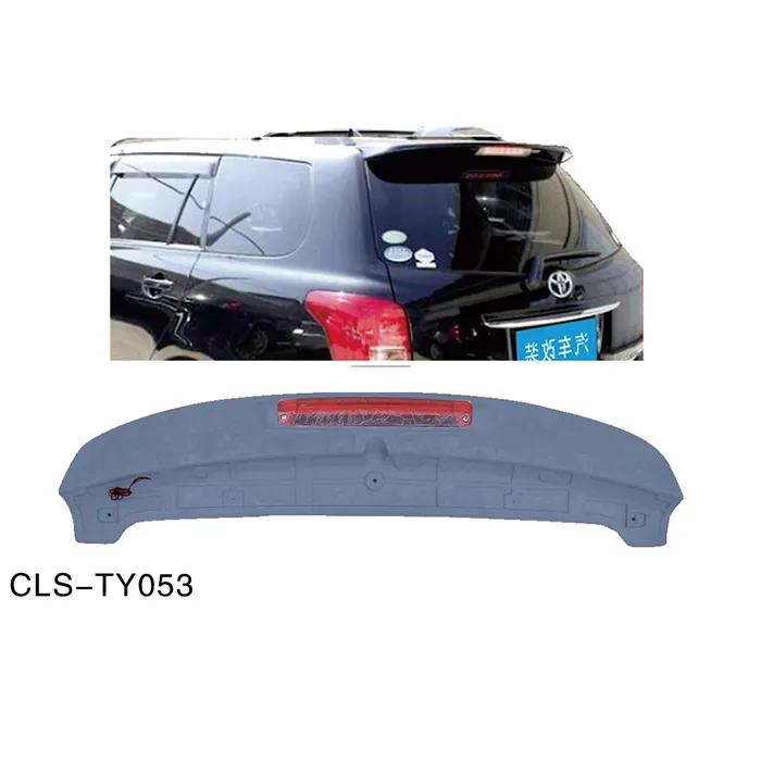 Spoiler automotivo para teto traseiro ty053, compatível com toyota corolla fielder 2010-2012