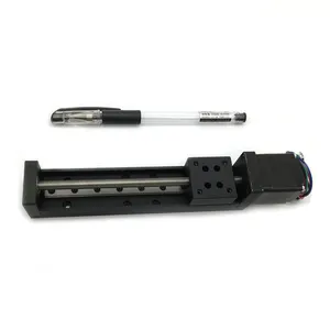 <span class=keywords><strong>CNC</strong></span> Guía de riel lineal Etapa Tipo T Mini Motor paso a paso Actuador lineal 50-200mm Carrera Mesa deslizante y Motor paso a paso Nema11 - Product Image 3
