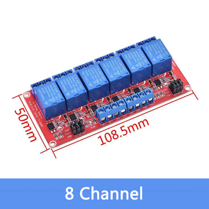 1 2 4 8 kanal 5V 12V 24V röle modülü kurulu kalkan Optocoupler desteği ile Arduino için yüksek ve düşük seviye tetik