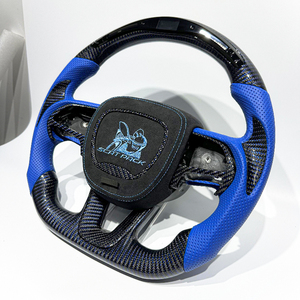 Dẫn tay lái carbon màu xanh cho Bộ sạc thách thức né tránh RT durango SRT scat gói 392 siêu ong Jeep trackhawk - Product Image 2