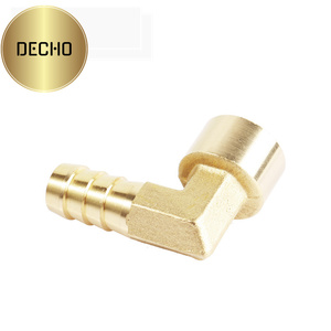 Tùy chỉnh Brass khuỷu tay với nữ chủ đề 3/8 "90 độ hose barb phụ kiện DN9 12 mét kết nối đóng gói trong hộp carton - Product Image 5