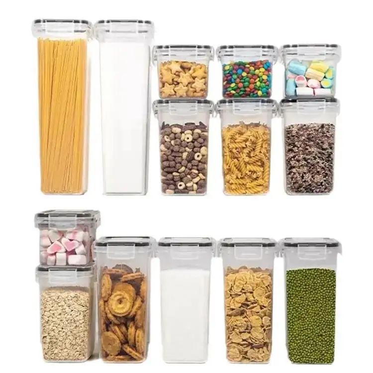 25 Pack Airtight Food Storage Containers Set BPA Free Plastic Dry Food Canisters For Kitchen Pantry Organization And Storage