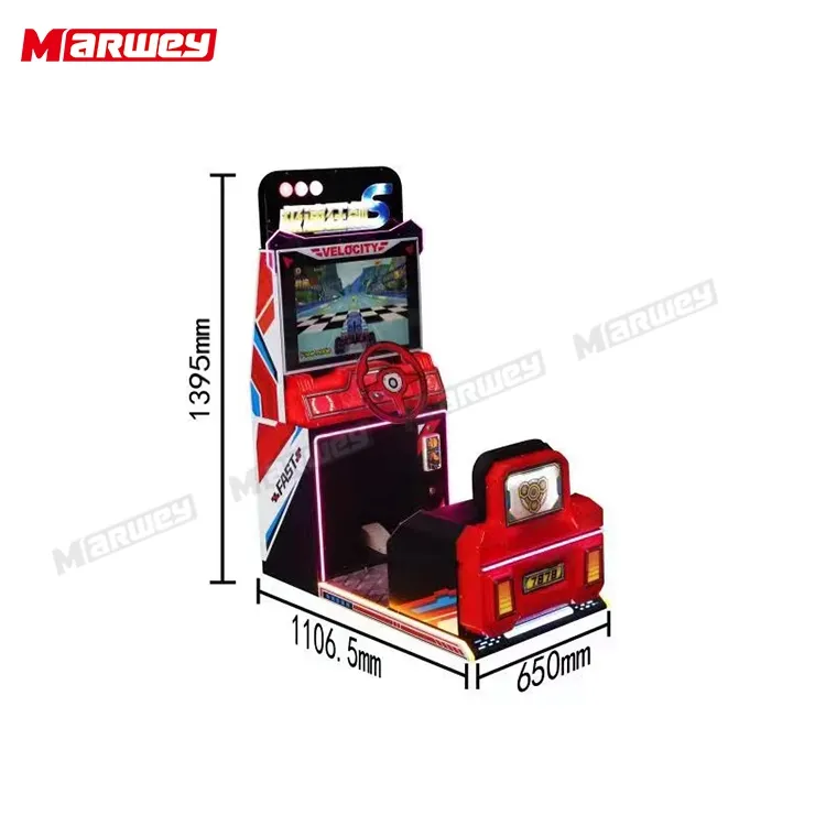 इनडोर बच्चों के खेल का मैदान आर्केड गेम्स वीडियो मशीन सिक्का संचालित कार रेसिंग गेम मशीन वन-स्टॉप सेवा प्रदान करती है