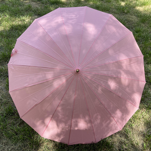 Custom 16-Ribs Straight Windproof Wooden Handle Umbrella Long <strong>Rain</strong> <strong>Cover</strong> with Logo Print for Business Promotion Classic Design - Product Image 6