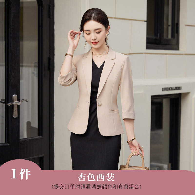 apricot suit