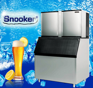 CE RoHS ETL CB certificación comercial 680kg/24h cubo de hielo máquina de fabricación de bloque de hielo