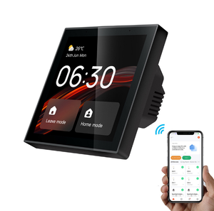 Alexa Voice Control Zigbee WIFI BLE Tuyaスマートセントラルコントロールパネル多機能タッチスクリーンコントロールパネル4インチ - Product Image 1