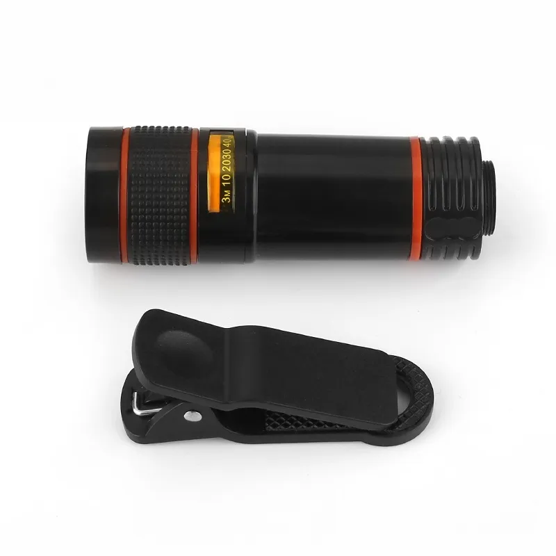 2019 High Quality Mobile phone telescope 8X 12x telephone zoom camera lens for cellphone